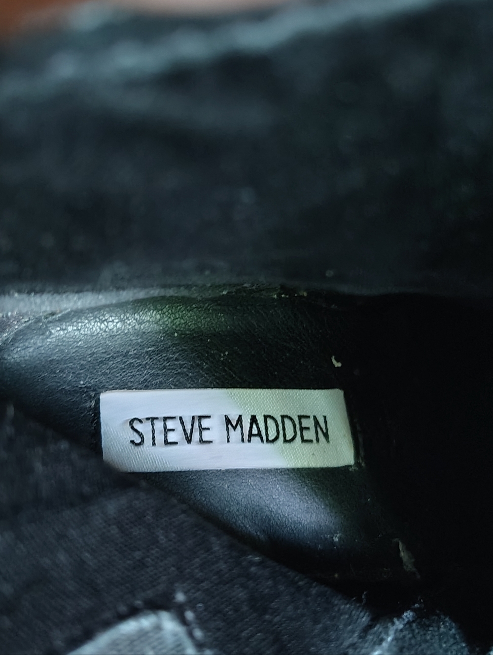 Steve Madden Womens Leather Platform Cobra Chunky Ankle Boots Black Size 8.5 - Picture 7 of 7